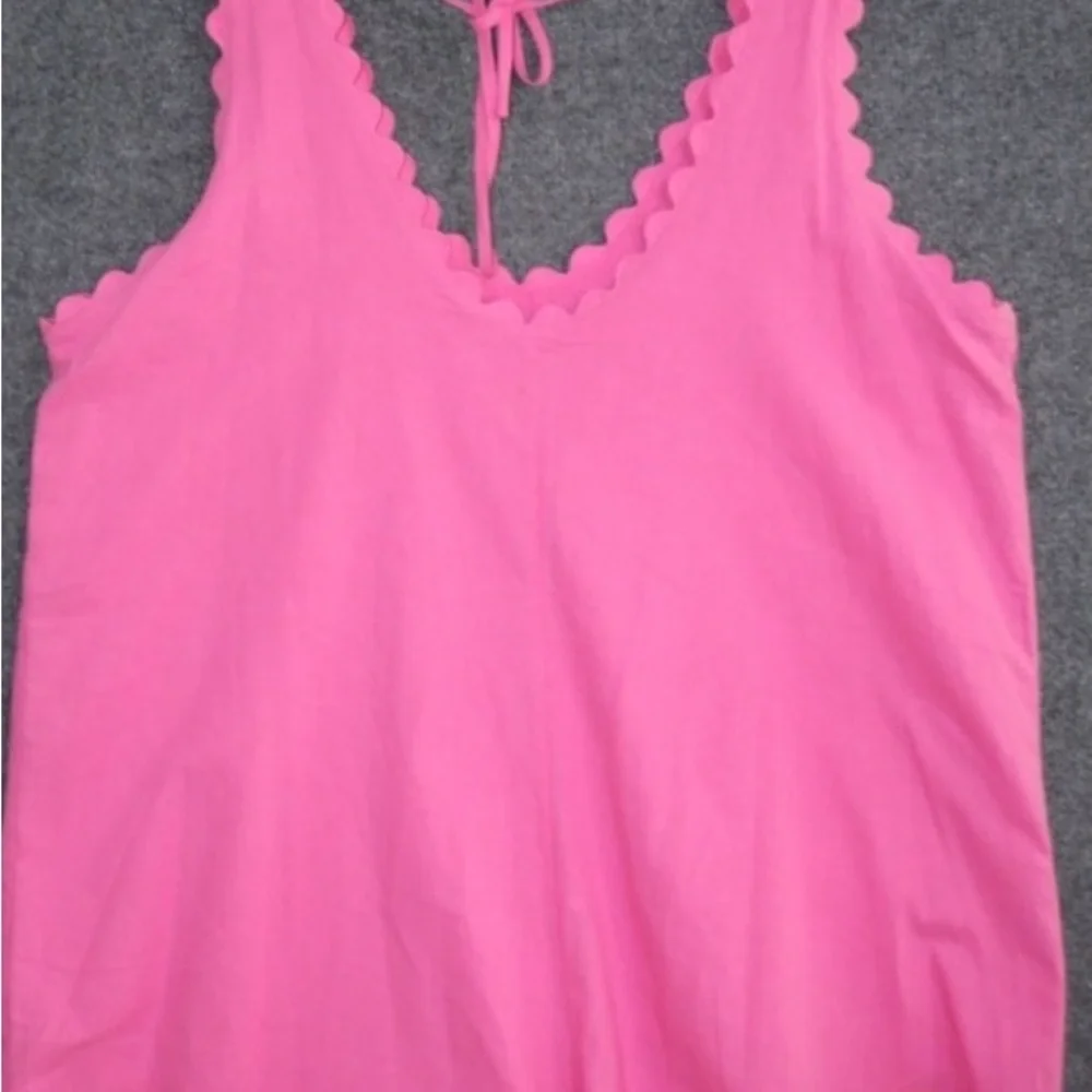 J. Marie Makenna Romper XL Pink and Orange Embroidered - Picture 7 of 7